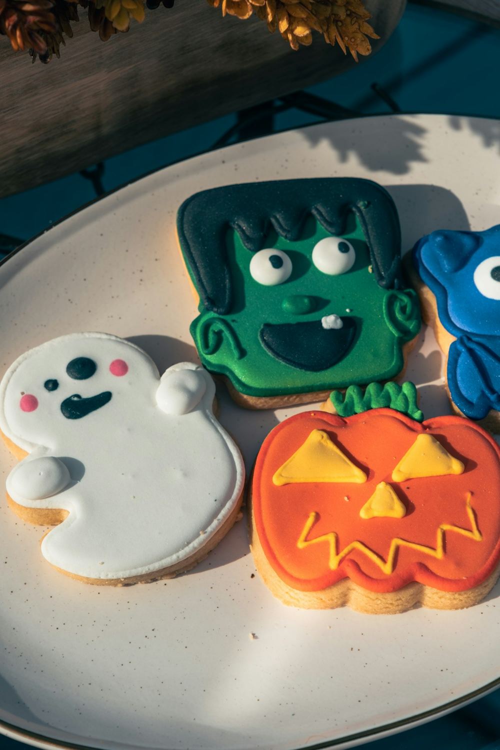 Decorated Halloween cookies